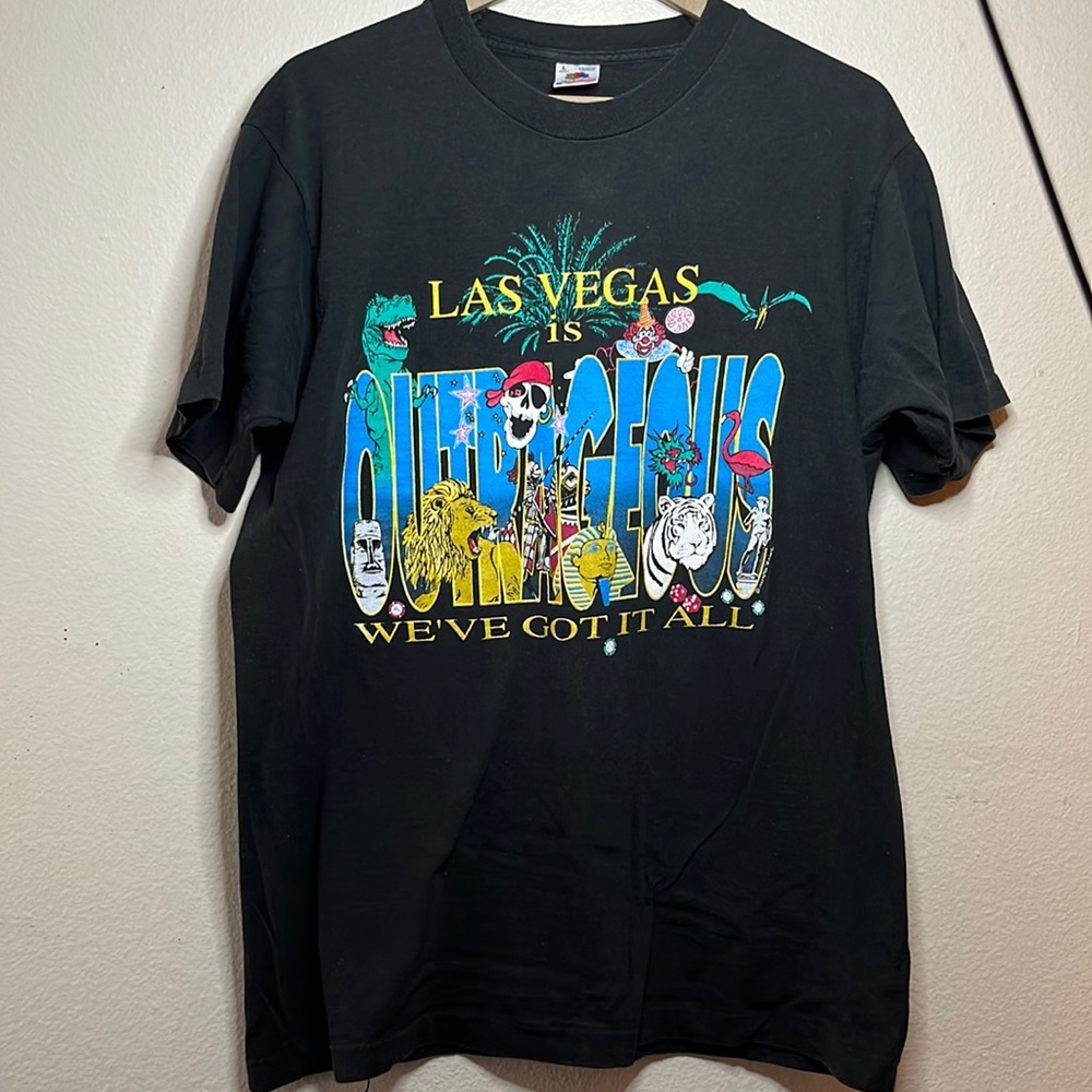 Vintage made in USA Las Vegas is outrageous T-shirt